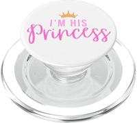 I'm his Princess in Pink Cute Tiara PopSockets PopGrip for MagSafe