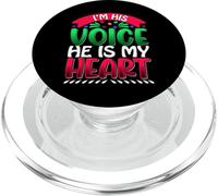 I'm His Voice He Is My Heart PopSockets PopGrip for MagSafe