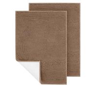 IM HOME 2 Pieces Chenille Absorbent Outdoor Doormat 36" x 24", Washable Muddy Door Mats for Dog Non Slip Indoor Doormats Dog Mat for Muddy Paw Front Inside Doormat for Entryway Dark Camel
