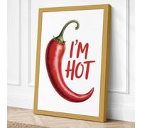 I'm Hot Pepper Canvas Wall Art Print 18x12 Inch
