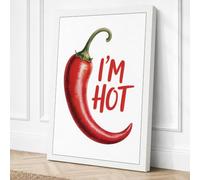 I'm Hot Pepper Modern Canvas Wall Art Print 18x12 Inch (46 x 30 cm)