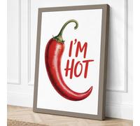 I'm Hot Pepper Modern Canvas Wall Art Print 24x16 Inch (61 x 41 cm)