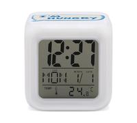 I'm Hungry Text Digital Alarm Clock Sleep Timer LED Temperature Display Colors Change 3 Inch