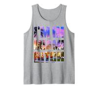 I'm in New York Bitch City Represent Parody Tank Top, Men, Heather Grey, XX-Large