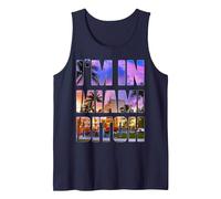 I'm in New York Bitch City Represent Parody Tank Top, Men, Navy Blue, X-Large