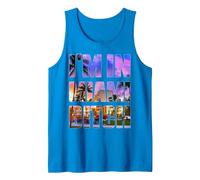 I'm in New York Bitch City Represent Parody Tank Top, Men, Sapphire Blue, X-Large
