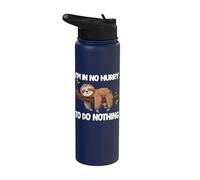 I'm in No Hurry to Do Nothing Sloth Stainless Steel Insulated Water Bottle