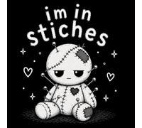 I'm in Stitches: A Spooky Cute Sketchbook (100 Pages): 8.5 x 8.5 Blank Sketchbook for Drawing, Doodling, and Creative Ideas