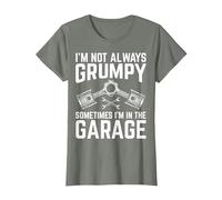 I'm in The Garage Auto Mechanic Car Maintenance Man Piston T-Shirt, Women, Olive Heather, 3X-Large
