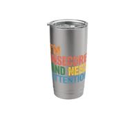 I'm Insecure and Need Attention Vulnerability Puns - Stainless Steel Insulated Tumbler