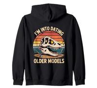 I'm Into Dating Older Models Dinosaur Zip Hoodie