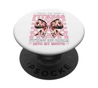 I'm Into Fitness Fit'ness Ice Cream Into My Mouth Cone Girl PopSockets Adhesive PopGrip