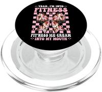 I'm Into Fitness Fit'ness Ice Cream Into My Mouth Cone Girl PopSockets PopGrip for MagSafe