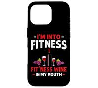 I'm into Fitness Wine In My Mouth Funny Gym Workout Lover Case for iPhone 16 Pro