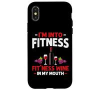 I'm into Fitness Wine In My Mouth Funny Gym Workout Lover Case for iPhone X/XS