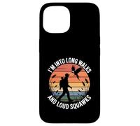 I'm Into Long Walks And Loud Squawks Retro Birdwatcher Case for iPhone 15