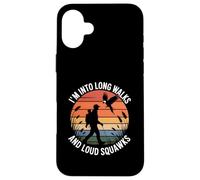 I'm Into Long Walks And Loud Squawks Retro Birdwatcher Case for iPhone 16 Plus