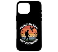 I'm Into Long Walks And Loud Squawks Retro Birdwatcher Case for iPhone 16 Pro Max