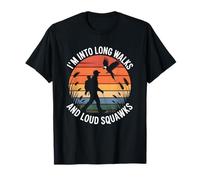 I'm Into Long Walks and Loud Squawks Retro Birdwatcher T-Shirt