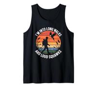 I'm Into Long Walks and Loud Squawks Retro Birdwatcher Tank Top