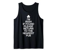 Im Irish Please Return to The Nearest Pub Funny Ireland Tank Top