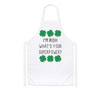 I'm Irish What's Your Superpower Shamrock Chefs Apron