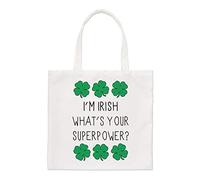 I'm Irish What's Your Superpower Shamrock Regular Tote Bag