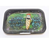 I'm J. Rick Metal Rolling Tray Set | Large Size (27.5 x 17.5cm) Trays for Rolling Papers King Size to Make Tobacco Roll Ups with Filter Tips or Roach Booklets Sets