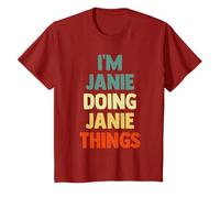 I'M Janie Doing Janie Things Fun Personalized Name Janie T-Shirt