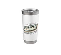 I'm Jonathan Doing Jonathan Things Funny Jonathan First Name Stainless Steel Insulated Tumbler