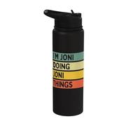 I'm Joni Doing Joni Things Funny Personalized Quote Stainless Steel Insulated Water Bottle