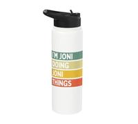 I'm Joni Doing Joni Things Funny Personalized Quote Stainless Steel Insulated Water Bottle