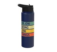 I'm Joni Doing Joni Things Funny Personalized Quote Stainless Steel Insulated Water Bottle