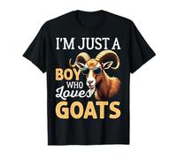 I'm Just A Boy Who Loves Goats Farmer Animal T-Shirt