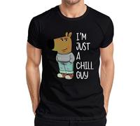 I'm Just A Chill Guy New Character Chill Type - Meme Fun Men's T-Shirt, black, XL
