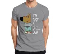 I'm Just A Chill Guy New Character Chill Type - Meme Fun Men's T-Shirt, gray, M