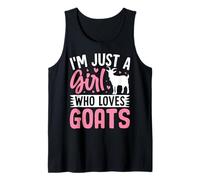 I'm Just A Girl Who Loves Goats Farmer Animal Tank Top