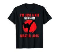 I'm just a kid who loves martial arts -kids MMA Birthday T-Shirt