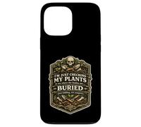 I'm Just Checking My Plants Dark Humor Halloween Backyard Case for iPhone 13 Pro Max