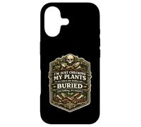 I'm Just Checking My Plants Dark Humor Halloween Backyard Case for iPhone 17