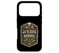 I'm Just Checking My Plants Dark Humor Halloween Backyard Case for iPhone 17 Pro