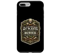 I'm Just Checking My Plants Dark Humor Halloween Backyard Case for iPhone 7 Plus/8 Plus