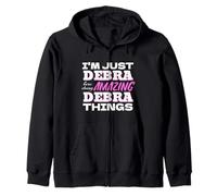 I'm Just Debra Here Doing Amazing Debra Things Zip Hoodie