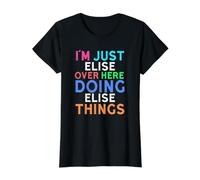 I'm Just Elise Over Here Doing Elise Things Elise Value Graphic T-Shirt, Women, Black, L