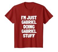 I'm Just Gabriel Doing Gabriel Stuff Funny Men Boys Gabriel T-Shirt