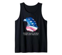I'm Just Happy As Hell Cause I Love This Place (USA Love) Tank Top