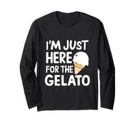 I'm Just Here for Artisan Vanilla Gelato Italian Ice Cream Long Sleeve T-Shirt