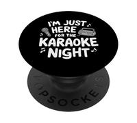 I'm Just Here for Karaoke Night Singing Party Music Machine PopSockets Adhesive PopGrip