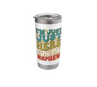 I'm Just Here for My Nephew Funny Uncle Aunt Stainless Steel Insulated Tumbler