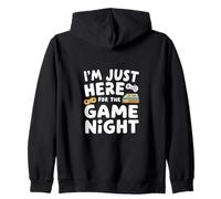 I'm Just Here For The Adult Family Video Game Night Decor Zip Hoodie